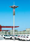 High Mast Pole With Led Flood Lighting System Parking Lot Outdoor Led Pole Lamps Outdoor Solar